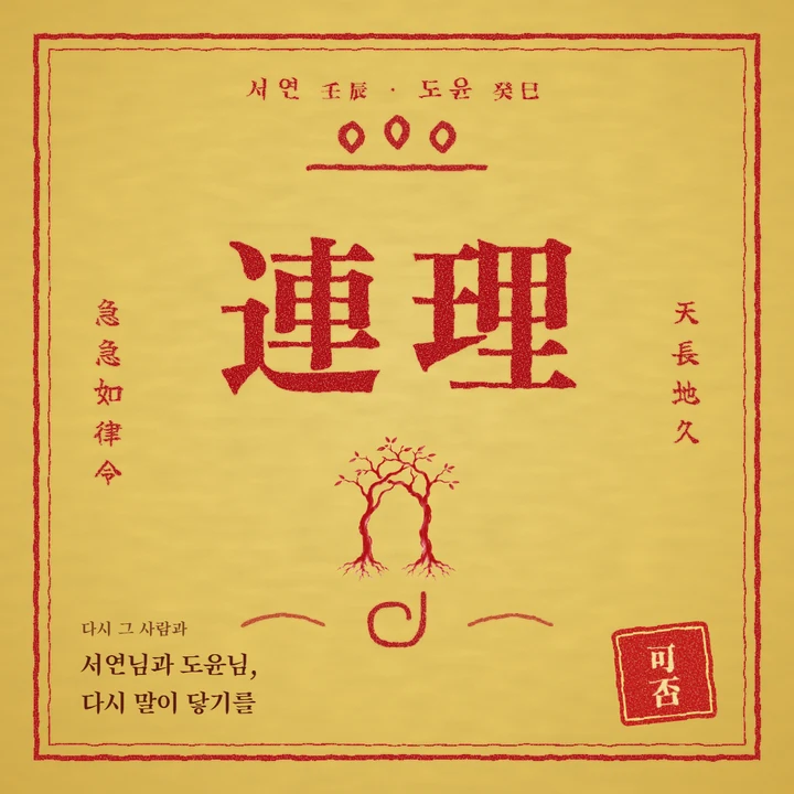 둘이 함께 넣는 부적 예시